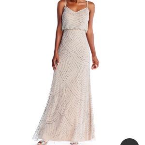 Adrianna Papell beaded blouson dress